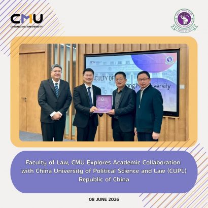 Faculty of Law, CMU Explores Academic Collaboration with CUPL, China [10APR26]