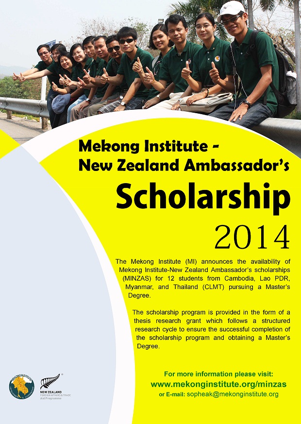 Mekong Institute-New Zealand Ambassadors Scholarship 