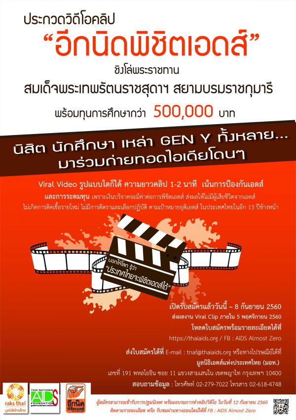 ขยายเวลา รับสมัคร นิสิต นักศึกษา ร่วมประกวด วิดีโอคลิป 