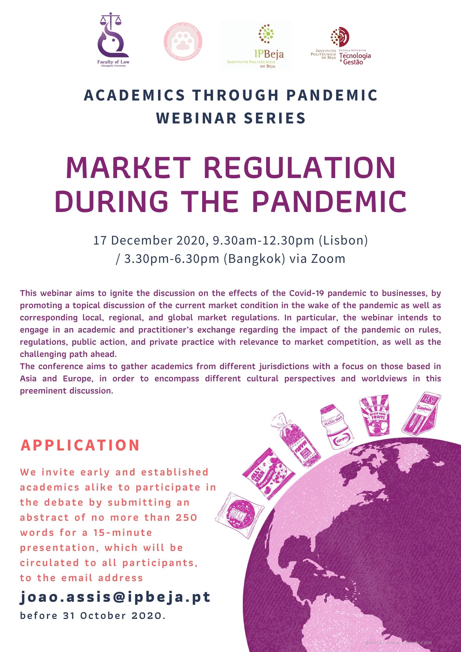 Call for Application: Webinar series: Academics through Pandemic
