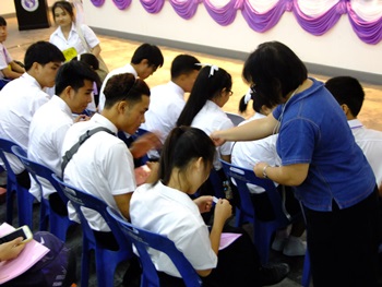 คณะนิติศาสตร์ จัดกิจกรรมปฐมนิเทศนักศึกษาใหม่และพบอาจารย์ที่ปรึกษา ประจำปี 2558