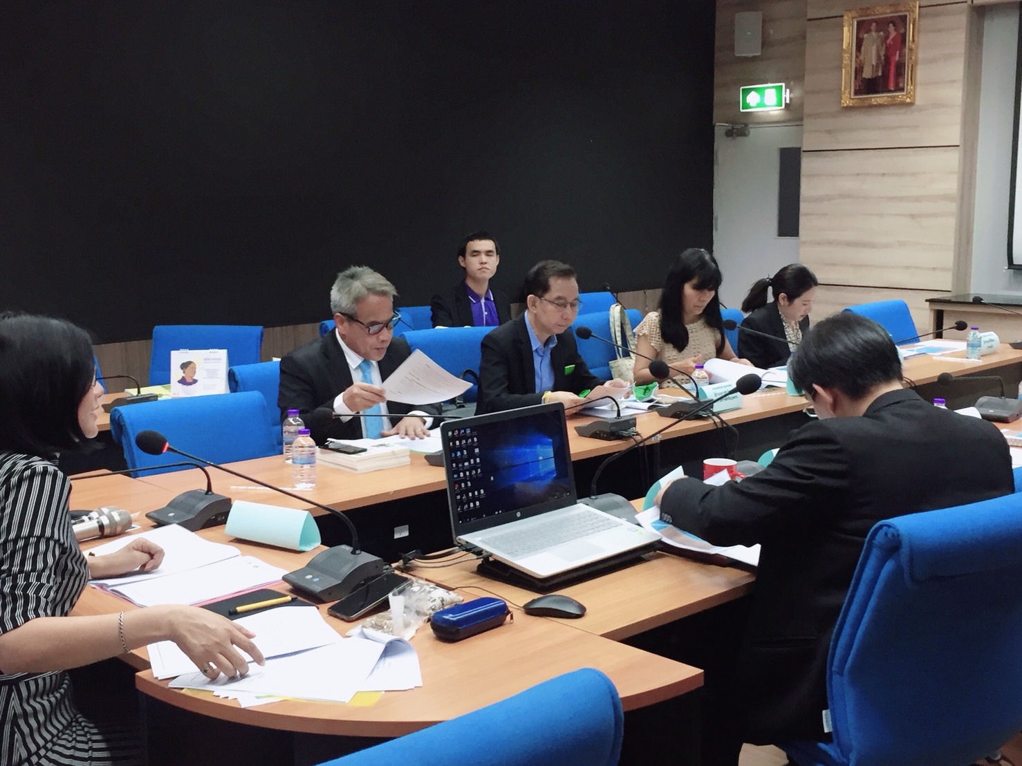 การประชุมเตรียมจัดอบรมเชิงปฏิบัติการวิทยากรกระบวนการด้านสิทธิมนุษยชน ณ คณะนิติศาสตร์